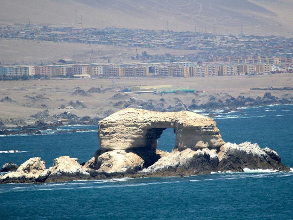 Monumento natural la portada en la ciudad de la Antofagasta